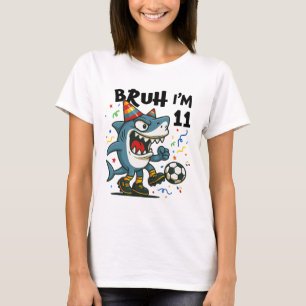 Tralalero Tralala Italiaanse Brainrot Jongen Voetb T-shirt
