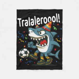 Tralalero Tralala Italiaanse Brainrot Jongens Voet Fleece Deken