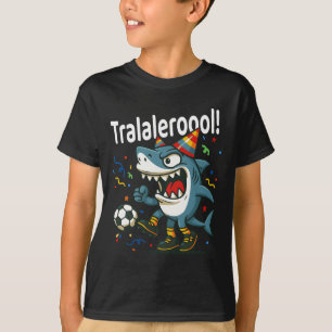 Tralalero Tralala Italiaanse Brainrot Jongens Voet T-shirt