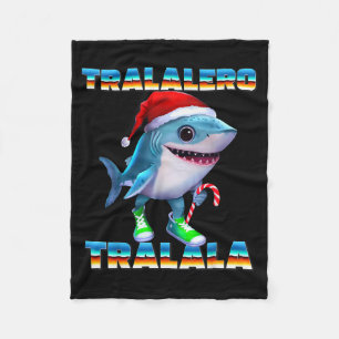 Tralalero Tralala Italiaanse Brainrot Memes Kerstm Fleece Deken