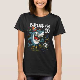 Tralalero Tralala Italiaanse Brainrot Voetbal 10e T-shirt