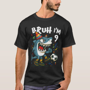 Tralalero Tralala Italiaanse Brainrot Voetbal 9e V T-shirt