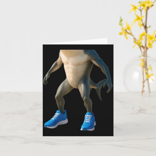 Tralalero Tralala Italian Brainrot Halloween Costu Kaart (Gele Bloem)