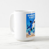 tralalero tralala "italian brainrot"  koffiemok (Voorkant links)