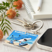 tralalero tralala "italian brainrot"  sleutelhanger (Voorkant Rechts)