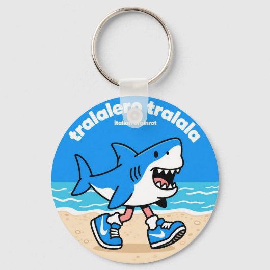 tralalero tralala "italian brainrot" sleutelhanger (Voorkant)