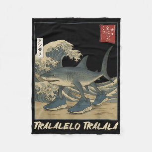 Tralalero Tralala Shark Italian Brainrot Meme Japa Fleece Deken