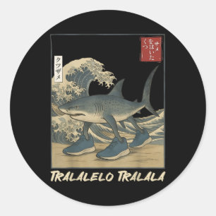 Tralalero Tralala Shark Italian Brainrot Meme Japa Ronde Sticker