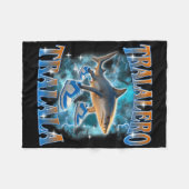 Tralalero Tralala Shark Meme Bootle Fleece Deken (Voorkant (Horizontaal))