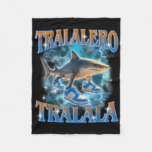 Tralalero Tralala Shark Meme Bootle Fleece Deken