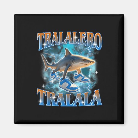 Tralalero Tralala Shark Meme Bootle Magneet (Voorkant)