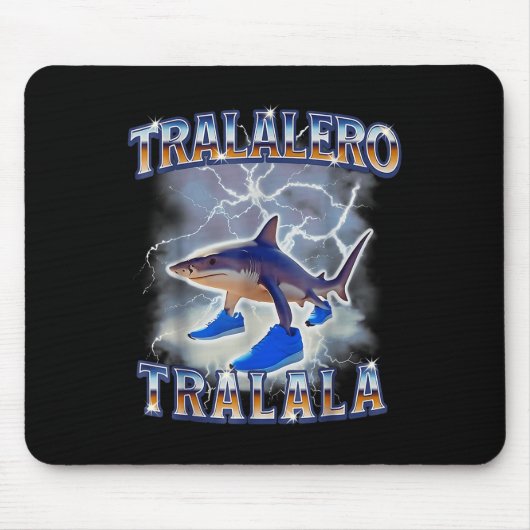 Tralalero Tralala Shark Meme Bootle Muismat (Voorkant)