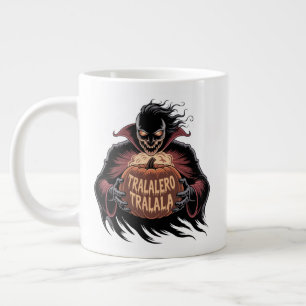 Tralalero Tralala Vampire Pompoen Halloween Grote Koffiekop