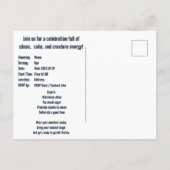 Tralalero Tralala  verjaardag Aankondigingskaart (Achterkant)