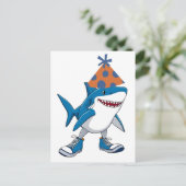 Tralalero Tralala Verjaardag Cartoon Haai Briefkaart (Staand voorkant)