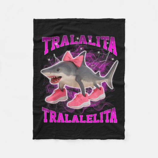 Tralalita Tralalelita Grappig Italiaans Brainrot H Fleece Deken (Voorkant)