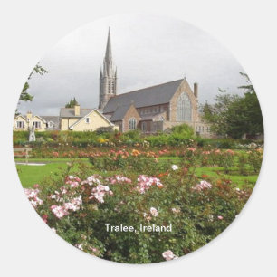 Tralee Ierland, Rozentuin, Town Park, Ronde Sticker