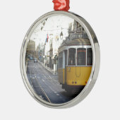 Tram 28, Lisbon, Portugal Metalen Ornament (Links)