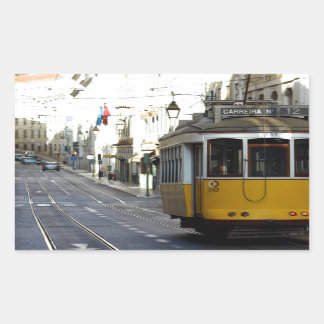 Tram 28, Lisbon, Portugal Rechthoekige Sticker