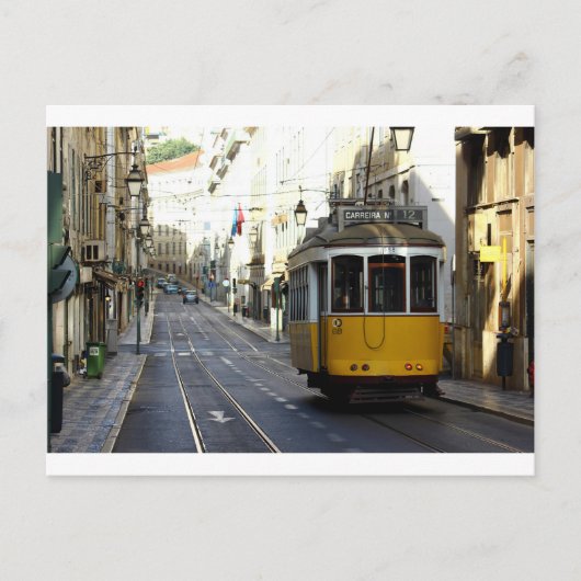 Tram 28, Lissabon, Portugal Briefkaart (Voorkant)