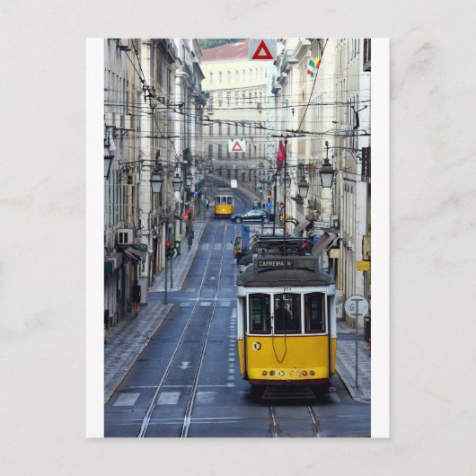 Tram 28, Lissabon, Portugal Briefkaart (Voorkant)