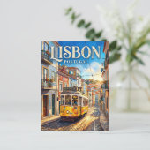 Tram 28 Portugal Briefkaart (Staand voorkant)