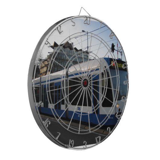 Tram Amsterdam Dartbord (Voorkant Links)