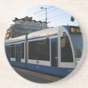 Tram Amsterdam Zandsteen Onderzetter
