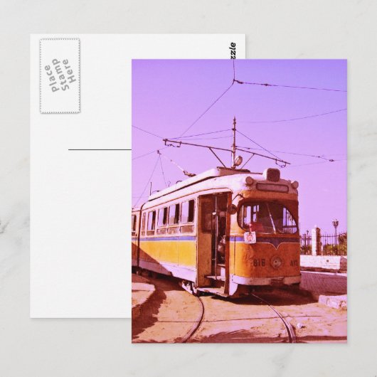 tram briefkaart (Voorkant / Achterkant)