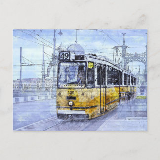 Tram Budapest, Hongarije Briefkaart