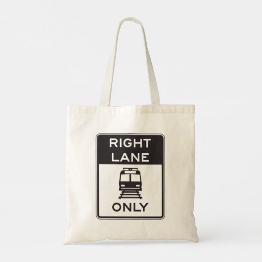 Tram Canvas tas voor verkeersborden alleen rechts (Achterkant)