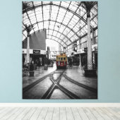 Tram: Christchurch Nieuw-Zeeland Canvas (Insitu (Houten vloer))