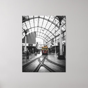 Tram: Christchurch Nieuw-Zeeland Canvas