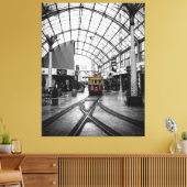 Tram: Christchurch Nieuw-Zeeland Canvas Afdruk (Insitu (Woonkamer))