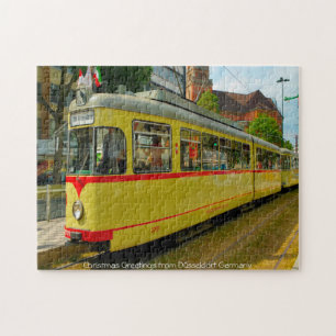 Tram Düsseldorf Duitsland. Legpuzzel