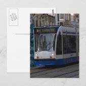 Tram in Amsterdam Briefkaart (Voorkant / Achterkant)