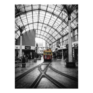 Tram in ChristChurch NZ Foto Foto Afdruk