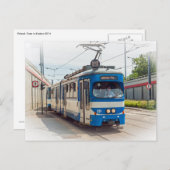 Tram in Krakow, Polen Briefkaart (Voorkant / Achterkant)