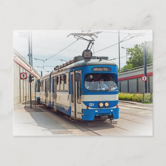 Tram in Krakow, Polen Briefkaart (Voorkant)