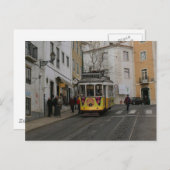 Tram in Lissabon Briefkaart (Voorkant / Achterkant)