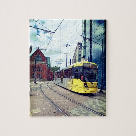 Tram in Manchester Legpuzzel (Verticaal)