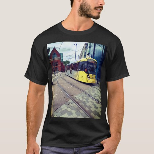 Tram in Manchester T-shirt (Voorkant)