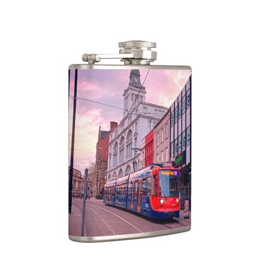 Tram in Sheffield Heupfles (Rechts)