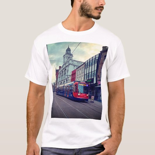 Tram in Sheffield T-shirt (Voorkant)