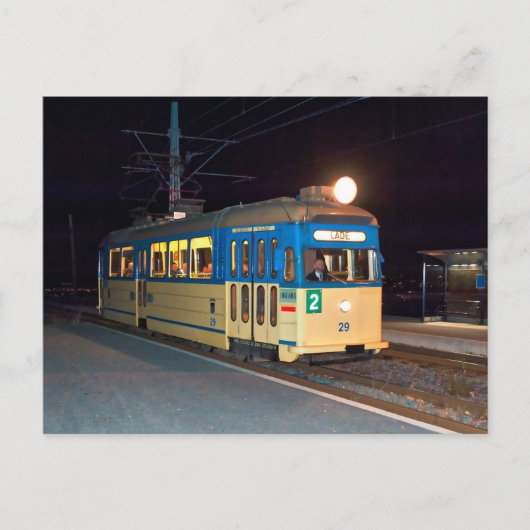 tram in Trondheim, Noorwegen Briefkaart (Voorkant)