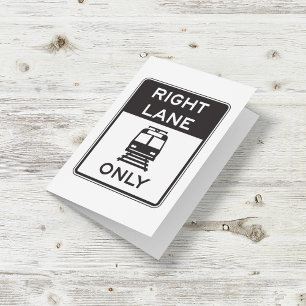 Tram Kaart voor verkeersborden alleen rechts spoor