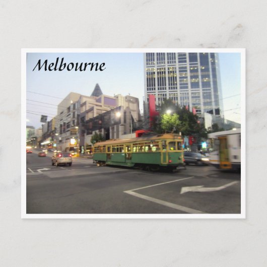 tram melbourne briefkaart (Voorkant)