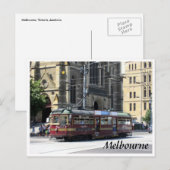 tram melbourne briefkaart (Voorkant / Achterkant)
