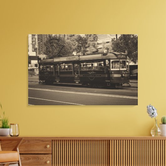 tram Melbourne Canvas Afdruk (Insitu (Woonkamer))