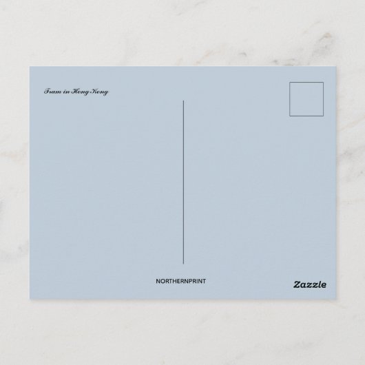 Tram naar Hong Kong Briefkaart (Achterkant)